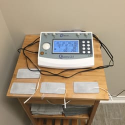 Alvaro Medina, DC - Medina Chiropractic Sports and Spine - Tinge Unit.  This is great for sprains, and helping to reduce swelling.
