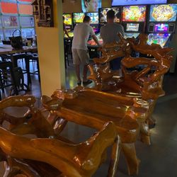 Mad Rabbit Distillery - These chairs are such a fun statement piece you notice as soon as you walk in