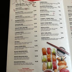 Kazoku Hibachi And Sushi Bar - Restaurant Menu