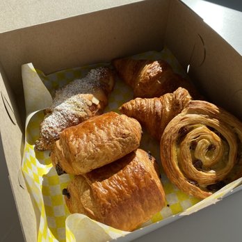 French Rendez-Vous - butter, chocolate, almond, raisin croissants - Antiques Near Me - Madisonville, Ohio