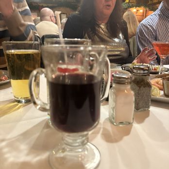 Bynum's Steakhouse - Wine in a mug - Steakhouses Near Me - Indianapolis, Indiana