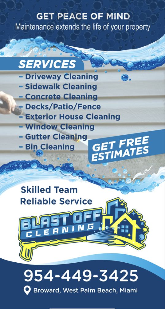 BLAST OFF CLEANING West Palm Beach, Florida Gutter Services Phone
