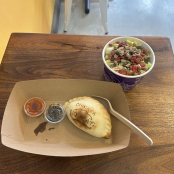 Ubatuba Açaí - Irvine - Medium bowl and chicken empanada - Acai Bowls Near Me - Irvine, California Ubatuba Açaí - Irvine - Medium bowl and chicken empanada - Acai Bowls Near Me - Irvine, California