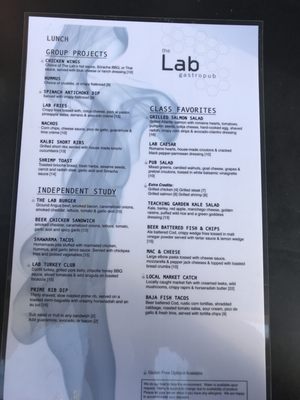 Menu photo 3 The Lab Gastropub Los Angeles, CA