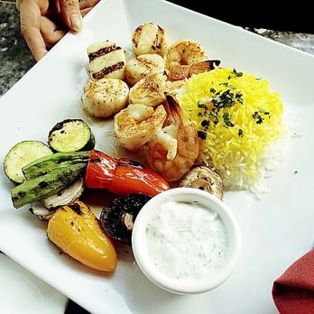 Zaffron Mediterranean Cuisine - Shrimp and Scallop Kabob - Mediterranean Near Me - Haddonfield, New Jersey