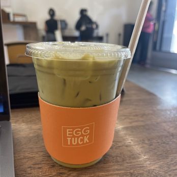 Egg Tuck - ICED SWEET MATCHA LATTE - Breakfast & Brunch Near Me - Los Angeles, California