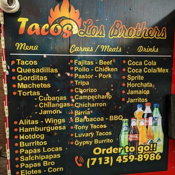 Tacos Los Brothers - Menu - Food Trucks Near Me - Houston, Texas Tacos Los Brothers - Menu - Food Trucks Near Me - Houston, Texas