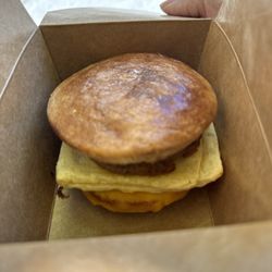Brooklyn Tea - Vegan Egg, Vegan Sausage, and Cheese - Make Me Better