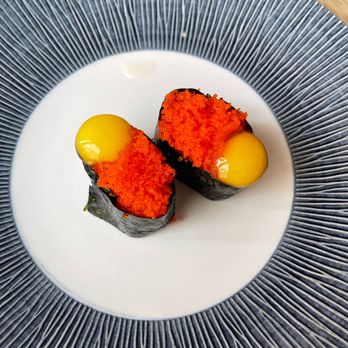 Ken Sushi Workshop - Smelt Egg Nigiri with Quail Eggs - Japanese Near Me - San Diego, California Ken Sushi Workshop - Smelt Egg Nigiri with Quail Eggs - Japanese Near Me - San Diego, California