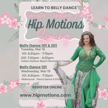 Hip Motions - Hip Motions Belly Dance Spring Semester 2025 enrolling now! - Dance Studios Near Me - Melbourne, Florida Hip Motions - Hip Motions Belly Dance Spring Semester 2025 enrolling now! - Dance Studios Near Me - Melbourne, Florida