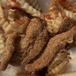 Dixie Queen - Old dried up fish with cold fries.