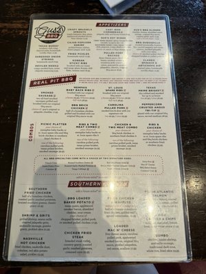 Menu photo 1 Gus's Barbecue South Pasadena, CA