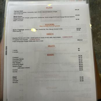 Moxie's - Menu - Gelato Near Me - Redlands, California