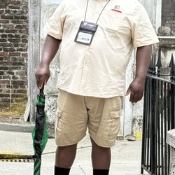 St. Louis Cemetery No. 1 Official Tour - Ra, our excellent tour guide.