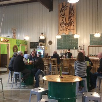 CraftRoots Brewing - Tasting room has lots of seating. - Breweries Near Me - Milford, Massachusetts