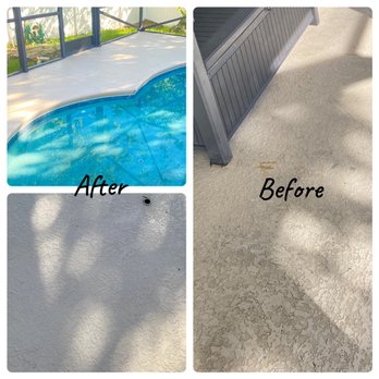 Travis's Pro Pressure And Gutter Cleaning - Before and after photos of a pool patio I did! Call today for a free estimate. I will go lower then any competitor! - Pressure Washers Near Me Travis's Pro Pressure And Gutter Cleaning - Before and after photos of a pool patio I did! Call today for a free estimate. I will go lower then any competitor! - Pressure Washers Near Me