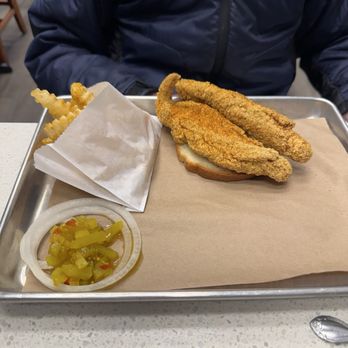 Grace Chicken Fish - Fried catfish platter. $15. - Fish & Chips Near Me - St. Louis, Missouri Grace Chicken Fish - Fried catfish platter. $15. - Fish & Chips Near Me - St. Louis, Missouri