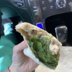 Beautiful You by Denise - Delicious vegan chicken salad wrap $7.95