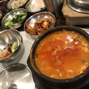 Chodang Tofu House - Spicy seafood tofu soup (delicious ) - Korean Near Me - Mount Prospect, Illinois