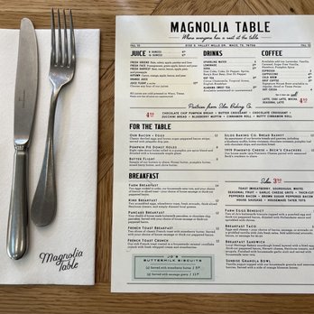 Magnolia Table - Menu - Breakfast & Brunch Near Me - Waco, Texas Magnolia Table - Menu - Breakfast & Brunch Near Me - Waco, Texas