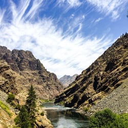 Hells Canyon Dam - Looking north from the dam. A dam fine view, if I say so myself.