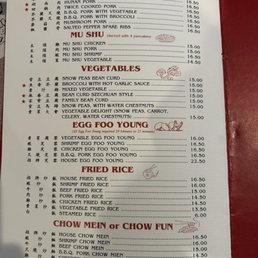 New menu price.
