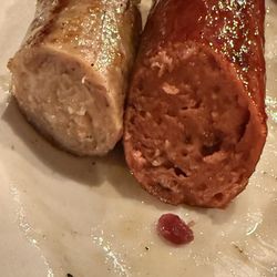 Wurst Haus - On the right is the sausage with brisket - we enjoyed that one more