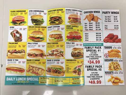 Menu photo 2 Sharkz Fish And Chicken West Memphis, AR Menu photo 2 Sharkz Fish And Chicken West Memphis, AR