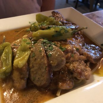 Caffe Piccolo - Sausage and veil with banana peppers - Italian Near Me - Pawleys Island, South Carolina