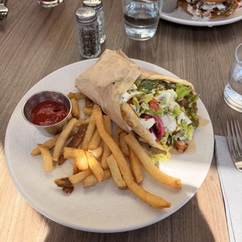 NOVY Restaurant - Chicken Wrap - Mediterranean Near Me - San Francisco, California