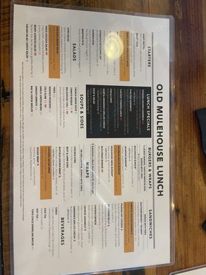 Menu photo 1 Old Mulehouse Jasper, GA