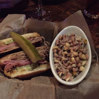 Argosy - Cuban sandwich with blackeyed pea salad. YUM! - Pizza Near Me - Atlanta, Georgia