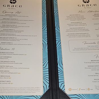 Grace by Nia Foxwoods - Menu - Performing Arts Near Me - Mashantucket, Connecticut