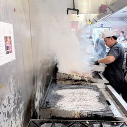 Carne Asada hitting the grill