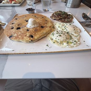 First Watch - The trifecta (with blueberry pancake) - Breakfast & Brunch Near Me - Merritt Island, Florida First Watch - The trifecta (with blueberry pancake) - Breakfast & Brunch Near Me - Merritt Island, Florida
