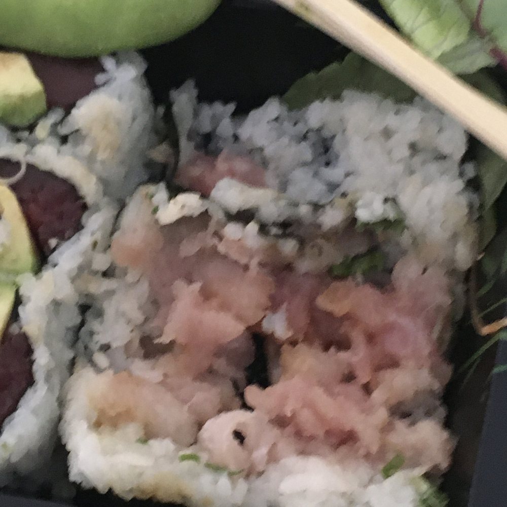 Sushi Yu - Not one actual piece. All chopped. (From the day before?  Leftovers?) - Sushi Bars Near Me - Brooklyn, New York