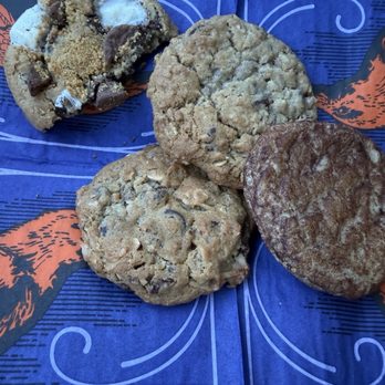 Cookie Jar - S'mores cookie, almond Joy cookie, oatmeal, chocolate, chip cookie, and a snickerdoodle cookie. - Bakeries Near Me - Elk Grove, California