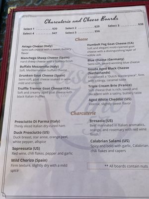 Menu photo 8 Casa De Vino 57 St Augustine, FL