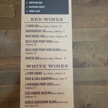 Brunk's Steakhouse - Beer & wine list from the limited menu during their soft opening - Steakhouses Near Me - Norco, California Brunk's Steakhouse - Beer & wine list from the limited menu during their soft opening - Steakhouses Near Me - Norco, California