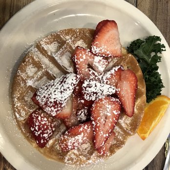 Eggscellent - Waffle with strawberries added - Breakfast & Brunch Near Me - Las Vegas, Nevada Eggscellent - Waffle with strawberries added - Breakfast & Brunch Near Me - Las Vegas, Nevada
