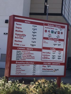 Menu photo 2 Tacos El Superior Tehachapi, CA