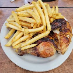 San Fernando Roasted Chicken SeaTac  - Whole chicken with fries.