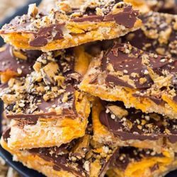 Mook and Pop's Culinary Delights - Cheesy Peanut Butter Brickle