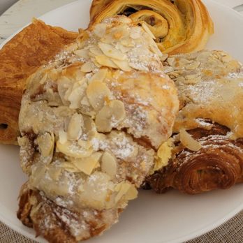 La Bastille Bakery - Pain au chocolat, raisins pinwheel, almond croissant - Bakeries Near Me - Scarborough, Ontario
