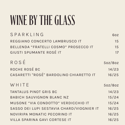 Fred’s Restaurant - Wine by the glass