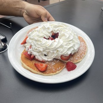 Stacks Pancake House - Short stack Strawberry N' Cream Pancake - Breakfast & Brunch Near Me - Irvine, California