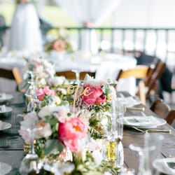 Swept Away Island Weddings and Events - Our centerpieces and decor on the head table. PC: www.Schyne.com