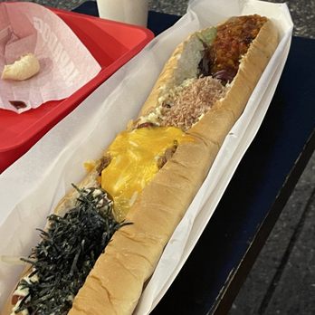 Japadog - 20 inch special  (I didn't eat) - Japanese Near Me - Vancouver, British Columbia