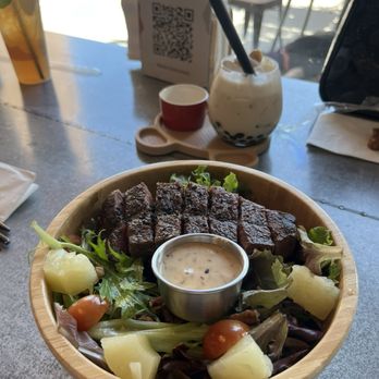 Hide Out Cafe - Wagyu Salad - Cafes Near Me - Rowland Heights, California