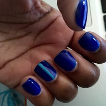 Sophia Spa & Nails - Gel manicure with a design on one finger - Nail Salons Near Me - Bryn Mawr, Pennsylvania Sophia Spa & Nails - Gel manicure with a design on one finger - Nail Salons Near Me - Bryn Mawr, Pennsylvania